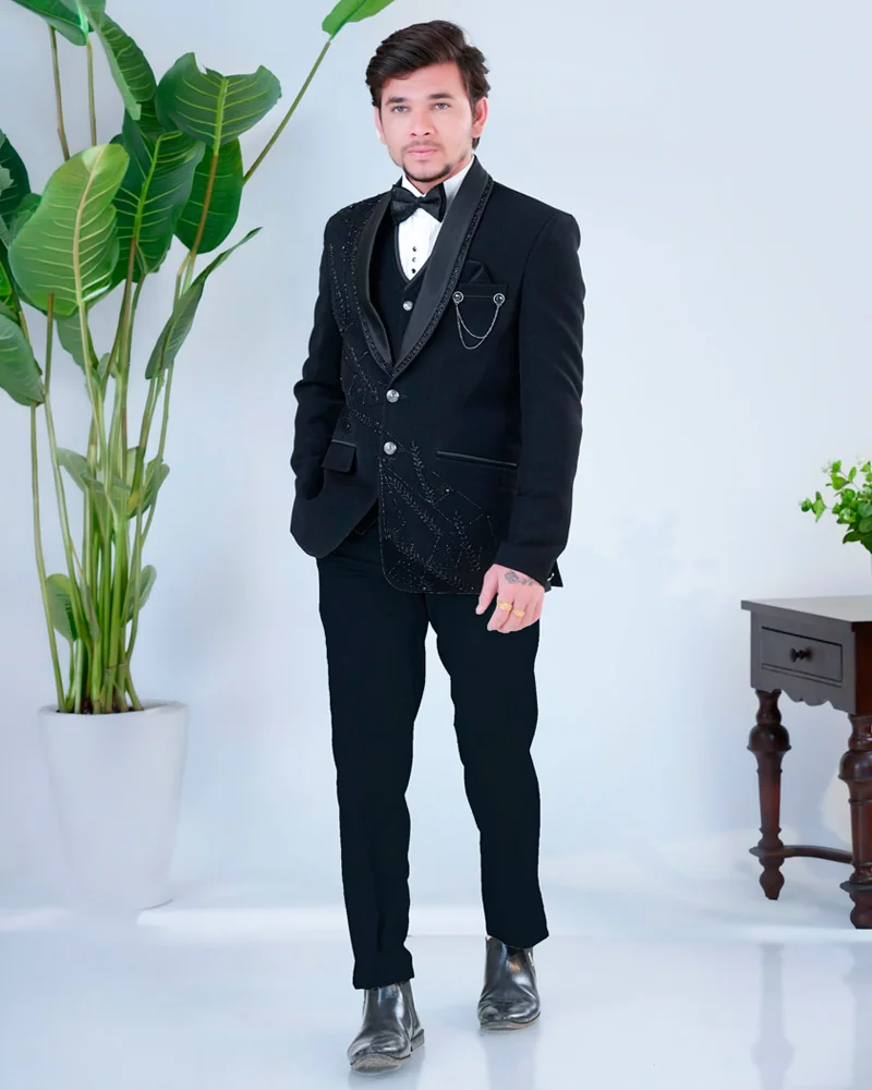 Premium Black Imported Fabric Tuxedo