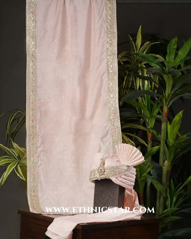 Classic Readymade Light Pink Safa And Dupatta