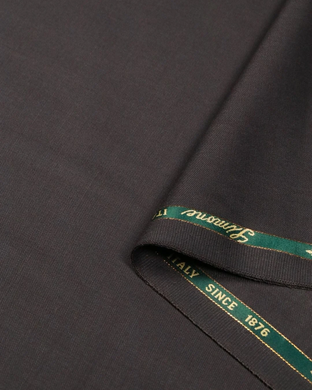 Executive Dark Charcoal Grey Plain Poly-Wool Fabric