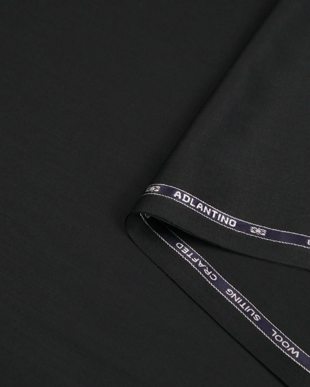 Dark Charcoal Grey Plain Poly-Wool Fabric