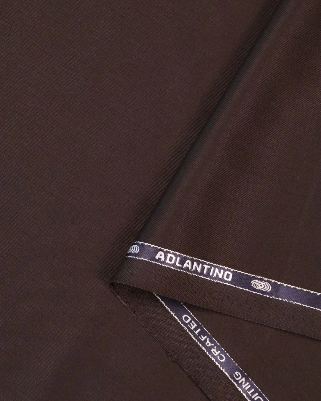 Rich Brown Poly-Wool Suiting Fabric