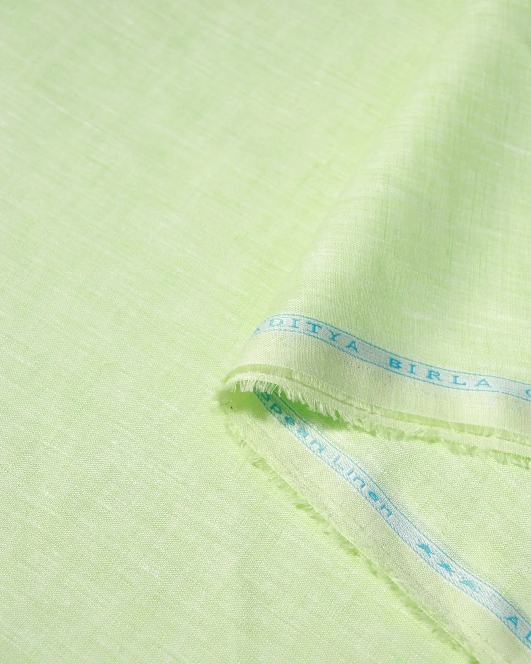 Soft Pista Green Linen Shirting Fabric