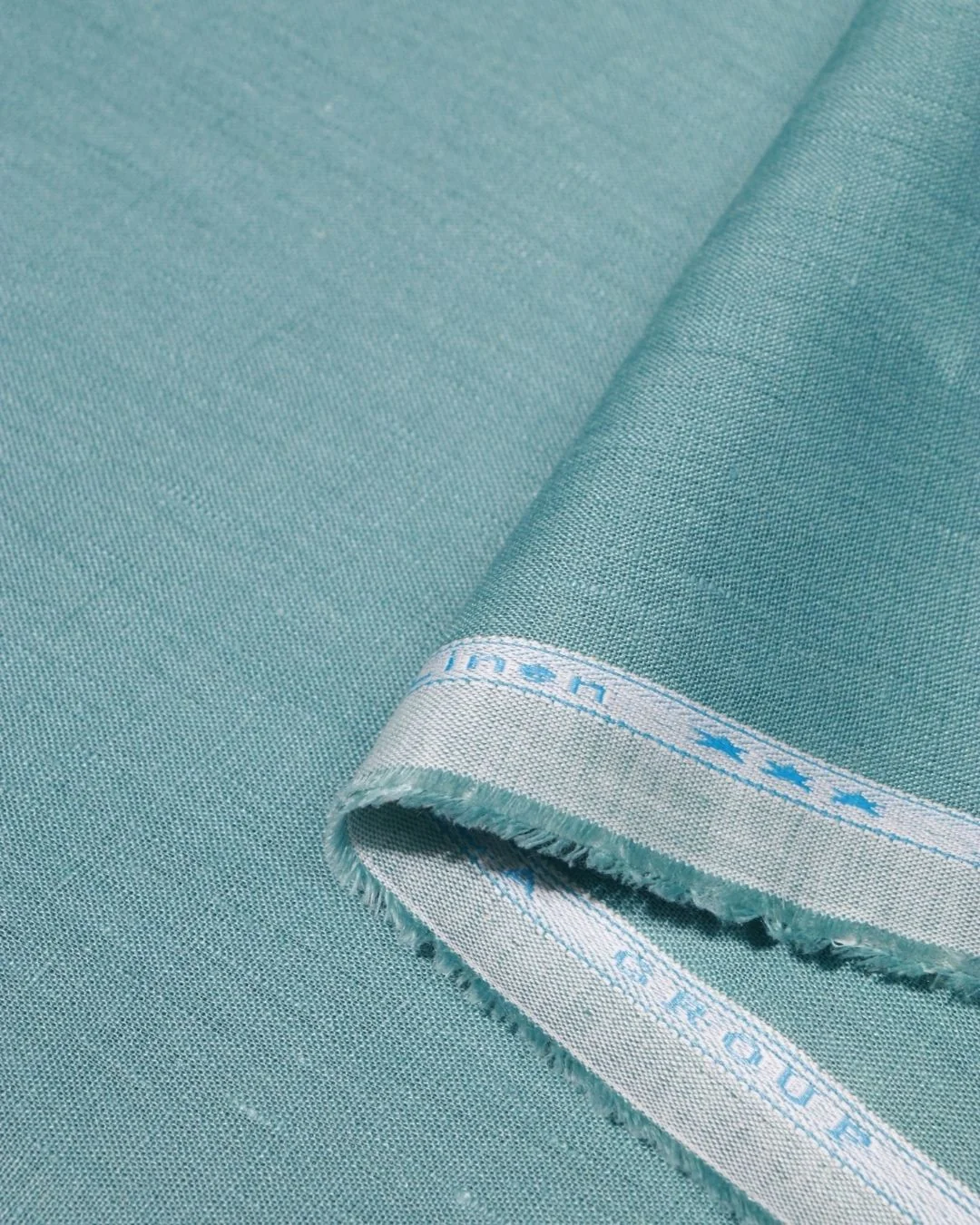 Premium Sea Green Plain Linen Fabric