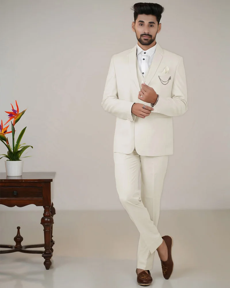 Off White Reception Wear Suit