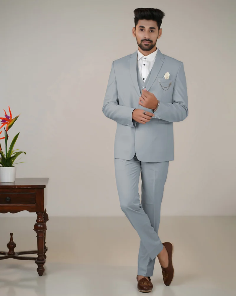 Imported Fabric Sea Green Suit